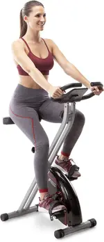 Folding Upright Exercise Bike with Adjustable Resistance   – Thumbnail 1